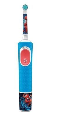 Електрична зубна щітка дитяча Braun Oral-B D103 Pro Kids SpiderMan + додаткова насадка, Блакитний