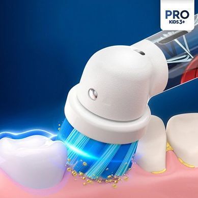 Електрична зубна щітка дитяча Braun Oral-B D103 Pro Kids SpiderMan + додаткова насадка, Блакитний