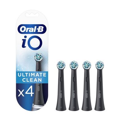 Змінні насадки для зубної щітки Oral-B iO Ultimate Cleanі Чорні, 4 шт