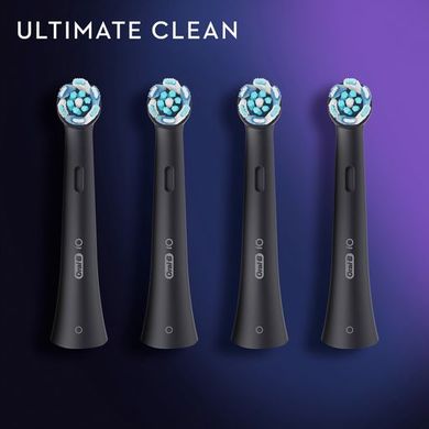 Змінні насадки для зубної щітки Oral-B iO Ultimate Cleanі Чорні, 4 шт