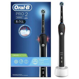 Электрическая зубная щетка Braun Oral-B Pro2 2000 Cross Action Black Edition D501.513.2 BK, Черный