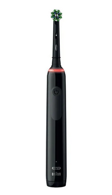 Электрическая зубная щетка Braun Oral-B PRO3 3500 Black с дорожным футляром и двумя насадками Cross action