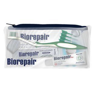 Дорожній набір Biorepair Travel Kit Total Protection у косметичці