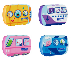 Набір дорожній для дітей 6+ Curaprox Be You Travel set Kids, колір на вибір