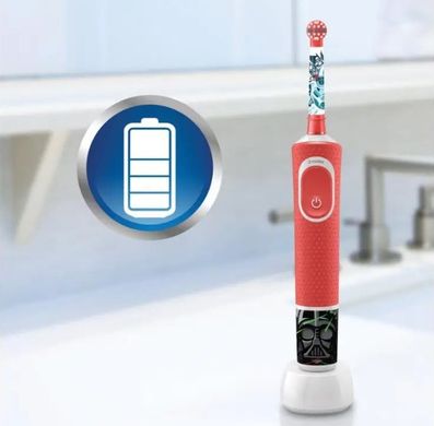Електрична зубна щітка дитяча Braun Oral-B Stages Power D100 Starwars + додаткова насадка (Оралбі Зоряні Війни)
