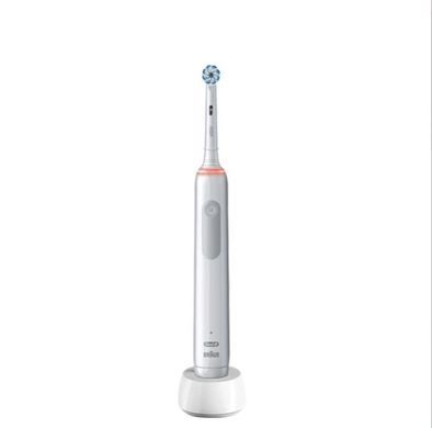 Електрична зубна щітка Braun Oral-B PRO3 3500 White з дорожнім футляром, Білий