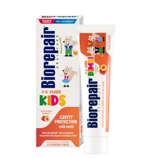 Зубна паста для дітей Bio Repair Веселе мишеня Kids від 0 до 6 років з персиком
