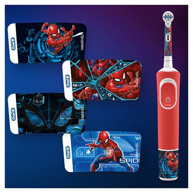 Електрична зубна щітка дитяча Braun Oral-B Stages Power D100 Spiderman (Браун Оралбі Д100 Спайдермен)