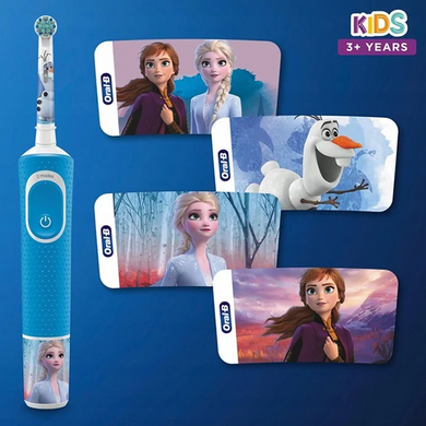 Сімейний набір електричних зубних щіток Braun Oral-B Vitality D100 + Kids Frozen (D103.413.3-D100.410.2K)