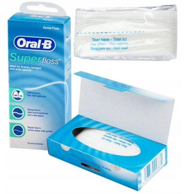 Зубна нитка ORAL-B Super Floss, 50 м