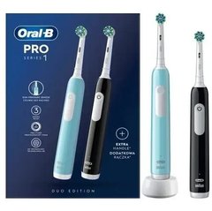 Набір електричних зубних щіток Braun Oral-B 305 Pro Series 1 Family Pack Black+Blue (Оралбі про 1 чорна і блакитна)