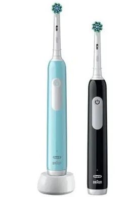 Набор электрических зубных щеток Braun Oral-B 305 Pro Series 1 Family Pack Black+Blue (Оралби про 1 черная и голубая)