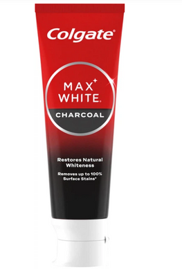 Зубная паста Colgate Max White Charcoal Optic white отбеливающая с углем 75 мл