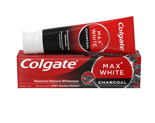 Зубна паста Colgate Max White Charcoal Optic white відбілююча з вугіллям 75 мл